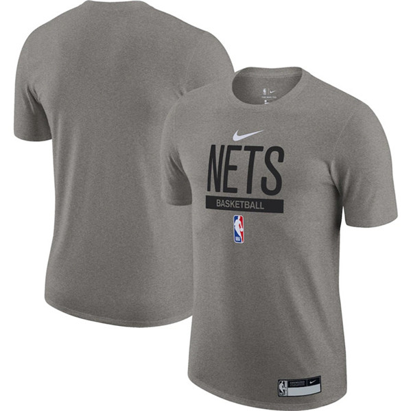 Men's Brooklyn Nets Gray 2022/23 Legend On-Court Practice Performance T-Shirt - Click Image to Close